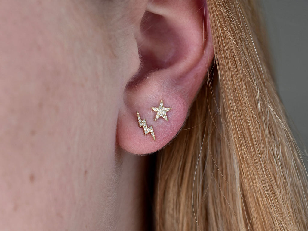 Star + Bolt Earrings
