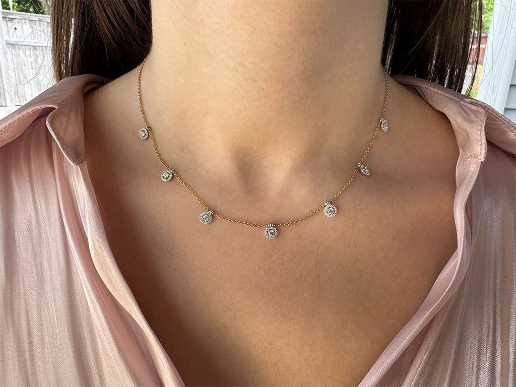 Deluxe Diamond Drop Necklace