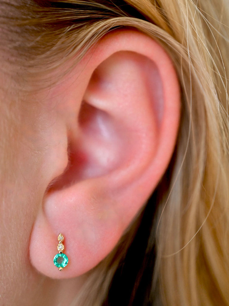 Petite Emerald Earrings