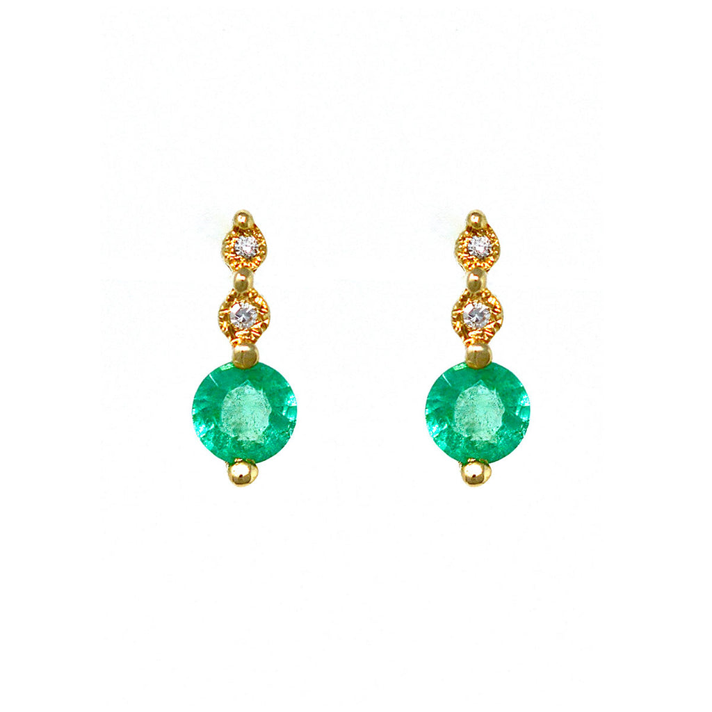 Petite Emerald Earrings