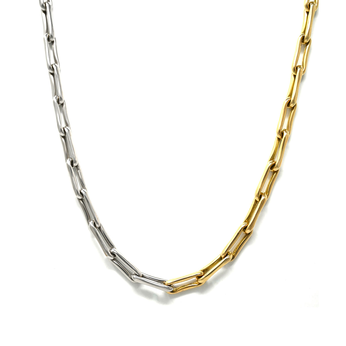 Two Tone Link Necklace | JL Rocks