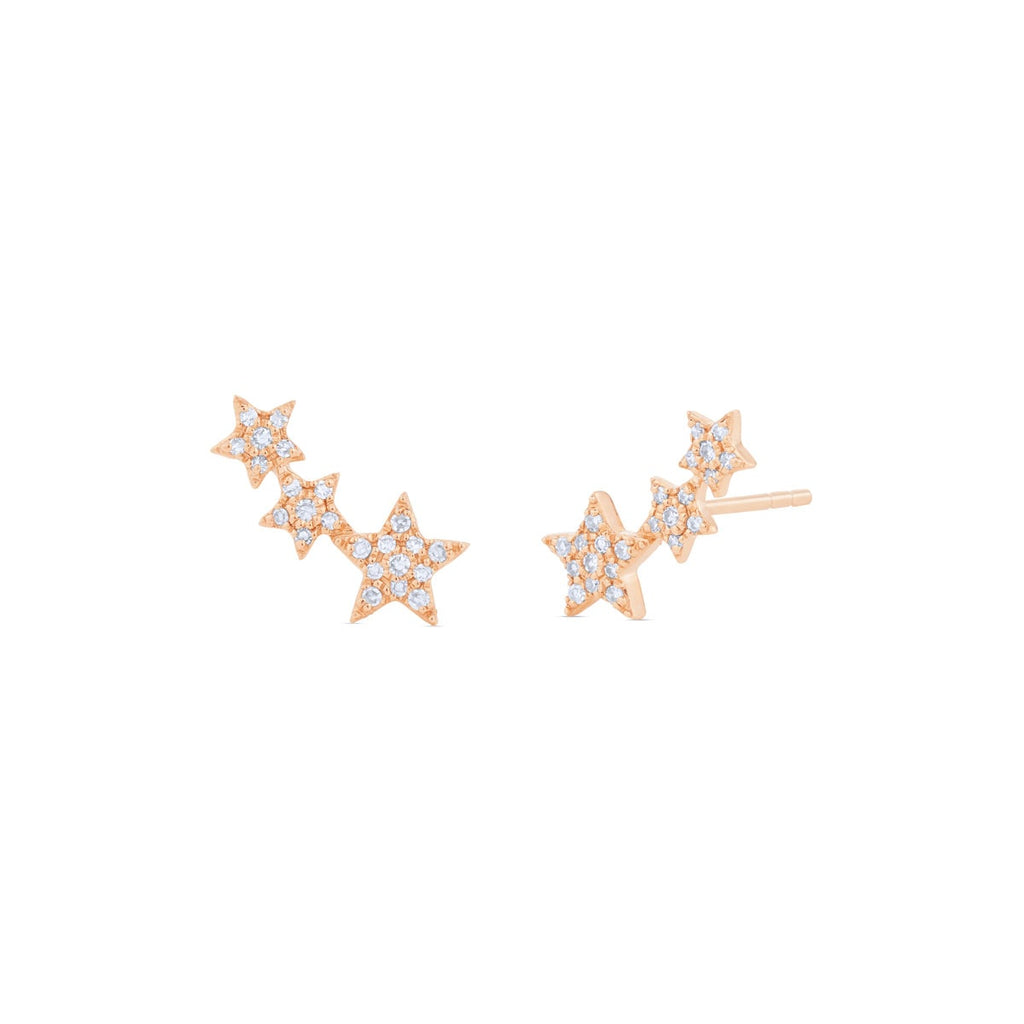 Mini Star Climber Earrings