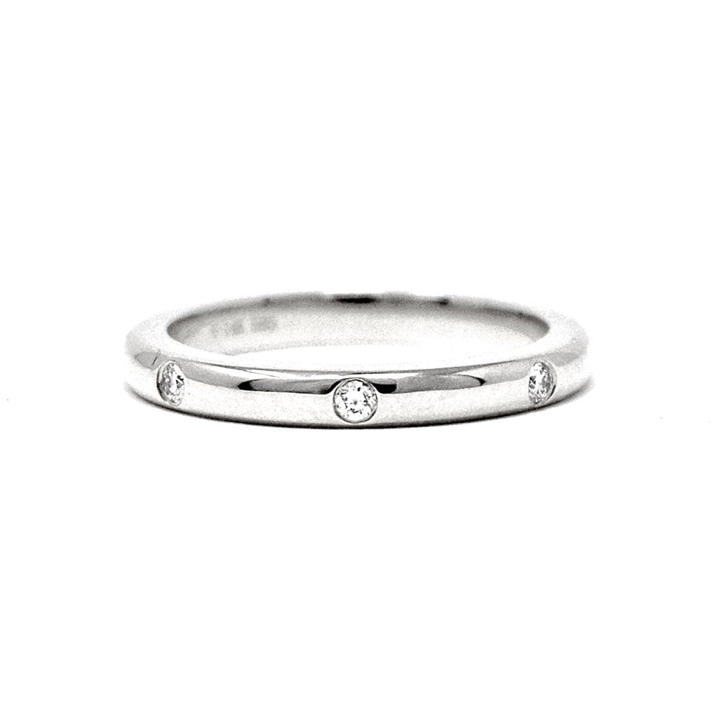 Round Ringed Rock Diamond Rock Ring